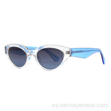 Mujeres UV400 Gafas de sol de acetato de ojo de gato Gafas de sol